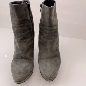 MINELLI Paris Grey Suede Ankle boots 7.5